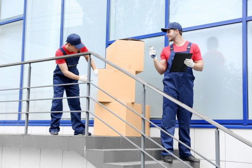 Staff member managing safe storage operations at Selfstorage Canarywharf